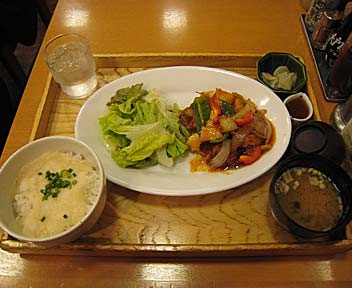 福岡八女産竹の子チリソーススイーツ＋とろろご飯