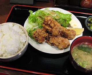 大山鶏からあげ定食／炭火焼き 紗夢来／SAMURAI