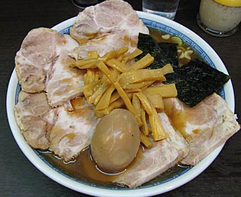 チャーシューメン+味付玉子
