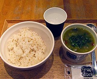 Soup Stock Tokyo　高田馬場メトロピア店／緑の野菜と岩塩の朝のスープセット