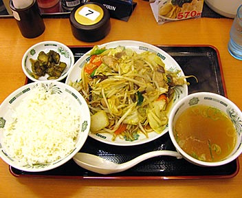 野菜炒め定食
