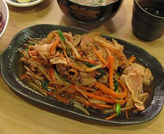 豚と野菜と島豆腐 ごっぱち／アグー豚のしょうが焼き定食