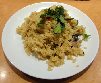 グリーンカレーシャハン／Fried-rice with Green Curry